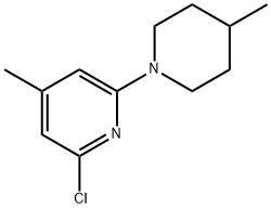 2-Chloro-4-methyl-6-(4-methyl-1-piperidinyl)pyridine Structure