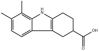 7,8-dimethyl-2,3,4,9-tetrahydro-1H-carbazole-3-carboxylic acid Structure