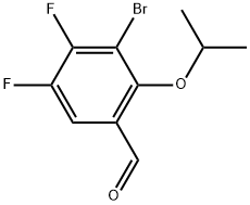 3-Bromo-4,5-difluoro-2-(1-methylethoxy)benzaldehyde Structure