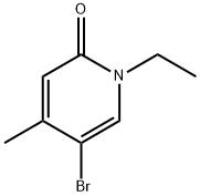 5-bromo-1-ethyl-4-methylpyridin-2(1H)-one 구조식 이미지