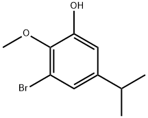 3-Bromo-5-isopropyl-2-methoxyphenol Structure