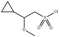 Cyclopropaneethanesulfonyl chloride, β-methoxy- Structure