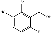 2-bromo-4-fluoro-3-(hydroxymethyl)phenol Structure