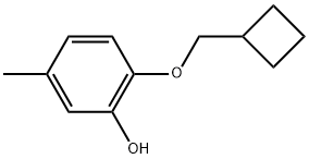 2-(Cyclobutylmethoxy)-5-methylphenol Structure