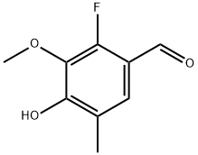 2-fluoro-4-hydroxy-3-methoxy-5-methylbenzaldehyde Structure