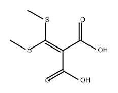 2-[bis(methylsulfanyl)methylidene]propanedioic acid Structure