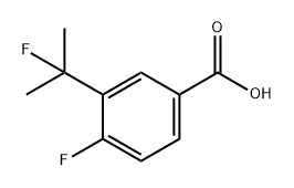 4-fluoro-3-(2-fluoropropan-2-yl)benzoic acid Structure