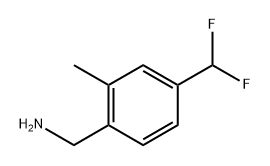 (4-(Difluoromethyl)-2-methylphenyl)methanamine 구조식 이미지