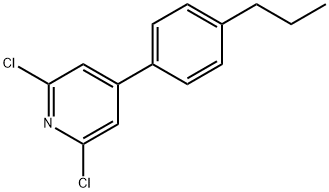 2,6-Dichloro-4-(4-propylphenyl)pyridine Structure