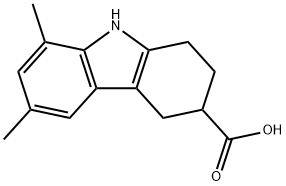 6,8-dimethyl-2,3,4,9-tetrahydro-1H-carbazole-3-carboxylic acid Structure