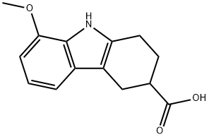 8-methoxy-2,3,4,9-tetrahydro-1H-carbazole-3-carboxylic acid Structure