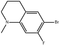 6-bromo-7-fluoro-1-methyl-1,2,3,4-tetrahydroquinoline Structure