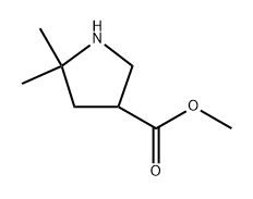 methyl 5,5-dimethylpyrrolidine-3-carboxylate Structure