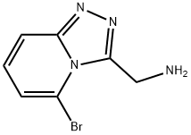 1-{5-bromo-[1,2,4]triazolo[4,3-a]pyridin-3-yl}methanamine Structure