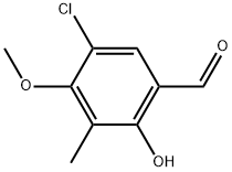 5-Chloro-2-hydroxy-4-methoxy-3-methylbenzaldehyde Structure