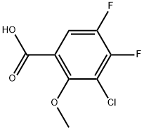 3-Chloro-4,5-difluoro-2-methoxybenzoic acid Structure