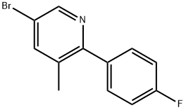 5-bromo-2-(4-fluorophenyl)-3-methylpyridine Structure