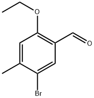 5-bromo-2-ethoxy-4-methylbenzaldehyde Structure