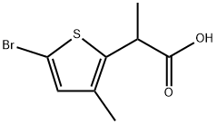 2-Thiopheneacetic acid, 5-bromo-α,3-dimethyl- Structure