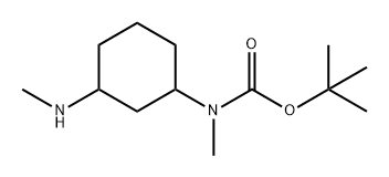 tert-butyl
N-methyl-N-[3-(methylamino)cyclohexyl]carbamat
e Structure