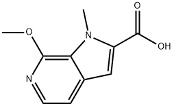 7-methoxy-1-methyl-1H-pyrrolo[2,3-c]pyridine-2-carboxylic acid 구조식 이미지