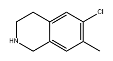 6-chloro-7-methyl-1,2,3,4-tetrahydroisoquinoline 구조식 이미지