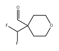4-(difluoromethyl)oxane-4-carbaldehyde Structure