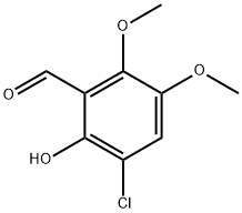 3-Chloro-2-hydroxy-5,6-dimethoxybenzaldehyde Structure