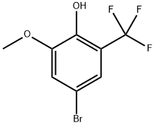 4-bromo-2-methoxy-6-(trifluoromethyl)phenol Structure