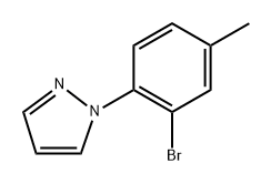 1-(2-bromo-4-methylphenyl)-1H-pyrazole Structure