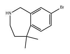 8-Bromo-5,5-dimethyl-2,3,4,5-tetrahydro-1H-benzo[c]azepine Structure