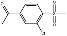 1-[3-Chloro-4-(methylsulfonyl)phenyl]ethanone Structure