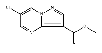 methyl 6-chloropyrazolo[1,5-a]pyrimidine-3-carboxylate 구조식 이미지