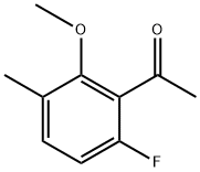 1-(6-Fluoro-2-methoxy-3-methylphenyl)ethanone Structure