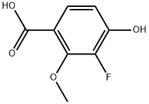 3-Fluoro-4-hydroxy-2-methoxybenzoic acid Structure