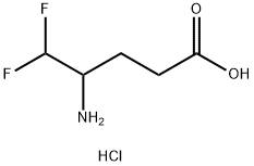 4-amino-5,5-difluoropentanoic acid hydrochloride Structure