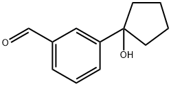 3-(1-hydroxycyclopentyl)benzaldehyde Structure