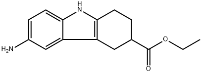 ethyl 6-amino-2,3,4,9-tetrahydro-1H-carbazole-3-carboxylate Structure