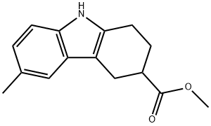 methyl 6-methyl-2,3,4,9-tetrahydro-1H-carbazole-3-carboxylate Structure