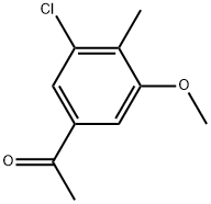 1-(3-Chloro-5-methoxy-4-methylphenyl)ethanone Structure