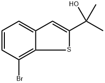 7-Bromo-α,α-dimethylbenzo[b]thiophene-2-methanol Structure