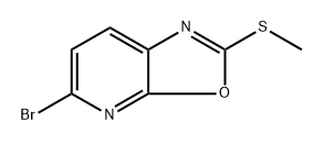 5-Bromo-2-(methylthio)oxazolo[5,4-b]pyridine 구조식 이미지