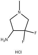 4,4-difluoro-1-methylpyrrolidin-3-amine dihydrochloride 구조식 이미지