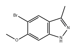 5-bromo-6-methoxy-3-methyl-1H-indazole Structure