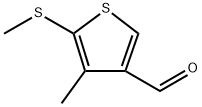 4-Methyl-5-(methylthio)-3-thiophenecarboxaldehyde Structure