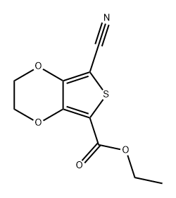 ethyl 
7-cyano-2H,3H-thieno[3,4-b][1,4]dioxine-5-carbox
ylate Structure