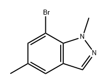 7-bromo-1,5-dimethyl-1H-indazole Structure