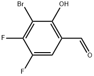 3-Bromo-4,5-difluoro-2-hydroxybenzaldehyde Structure