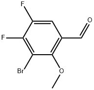 3-Bromo-4,5-difluoro-2-methoxybenzaldehyde Structure