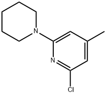 2-Chloro-4-methyl-6-(1-piperidinyl)pyridine Structure